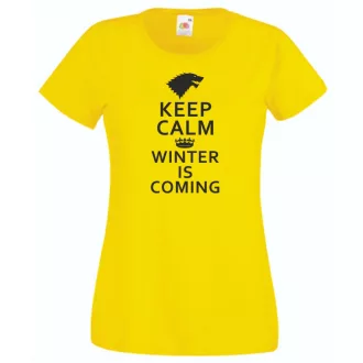 Keep Calm - Winter Is Coming női rövid ujjú póló