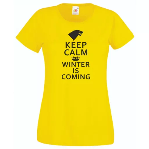 Keep Calm - Winter Is Coming női rövid ujjú póló
