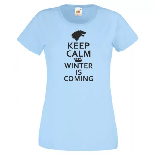 Keep Calm - Winter Is Coming női rövid ujjú póló