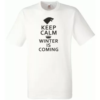 Keep Calm - Winter Is Coming férfi rövid ujjú póló