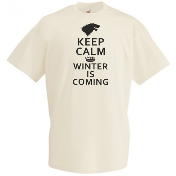 Keep Calm - Winter Is Coming férfi rövid ujjú póló