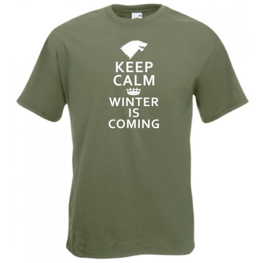 Keep Calm - Winter Is Coming férfi rövid ujjú póló