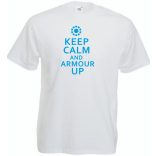 Keep Calm Iron Man and Armour Up férfi rövid ujjú póló