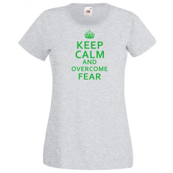 Nyugi és győzd le a félelmet - Zöld lámpás női rövid ujjú póló
