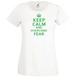 Nyugi és győzd le a félelmet - Zöld lámpás női rövid ujjú póló