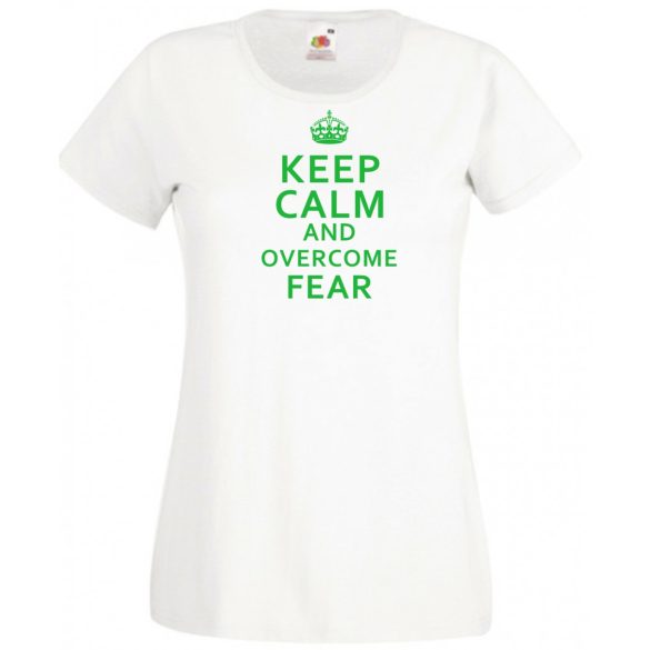 Nyugi és győzd le a félelmet - Zöld lámpás női rövid ujjú póló