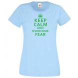 Nyugi és győzd le a félelmet - Zöld lámpás női rövid ujjú póló