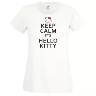 Keep Calm - Hello Kitty női rövid ujjú póló