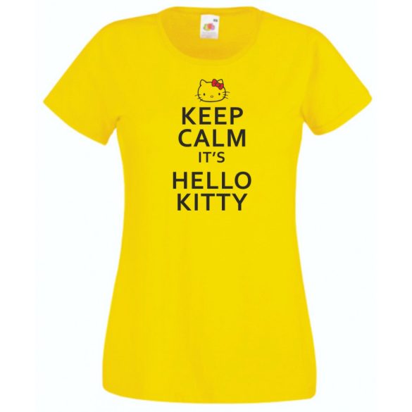 Keep Calm - Hello Kitty női rövid ujjú póló