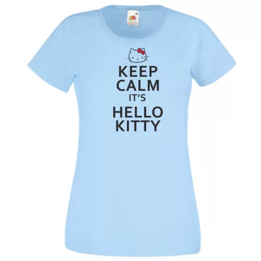 Keep Calm - Hello Kitty női rövid ujjú póló