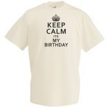 Keep Calm - Birthday férfi rövid ujjú póló