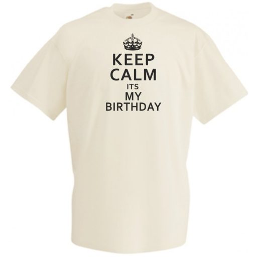Keep Calm - Birthday férfi rövid ujjú póló