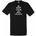 Keep Calm CTRL ALT DEL férfi rövid ujjú póló