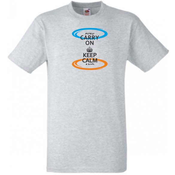 Keep Calm Portals férfi rövid ujjú póló