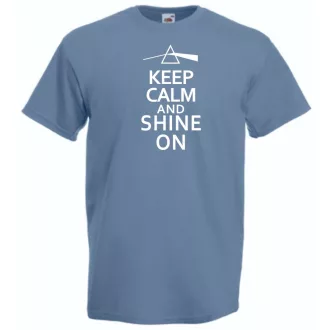 Keep Calm Pink Floyd Shine On férfi rövid ujjú póló