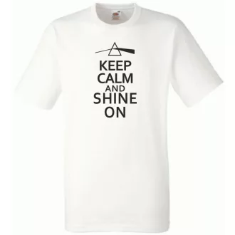 Keep Calm Pink Floyd Shine On férfi rövid ujjú póló