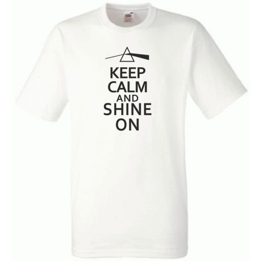 Keep Calm Pink Floyd Shine On férfi rövid ujjú póló
