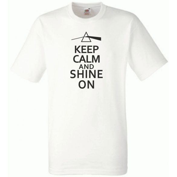 Keep Calm Pink Floyd Shine On férfi rövid ujjú póló