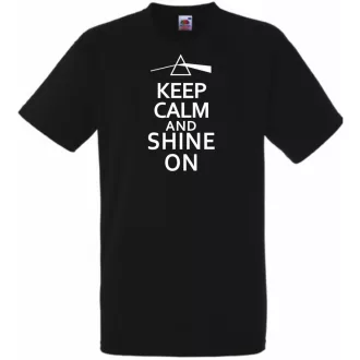 Keep Calm Pink Floyd Shine On férfi rövid ujjú póló