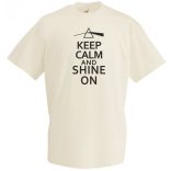 Keep Calm Pink Floyd Shine On férfi rövid ujjú póló