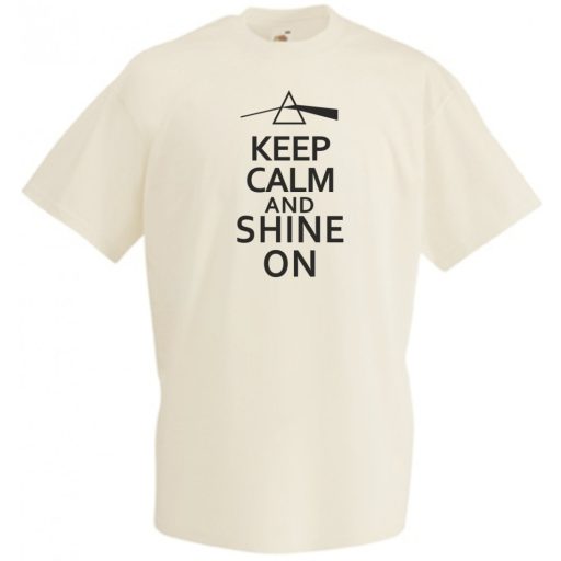 Keep Calm Pink Floyd Shine On férfi rövid ujjú póló
