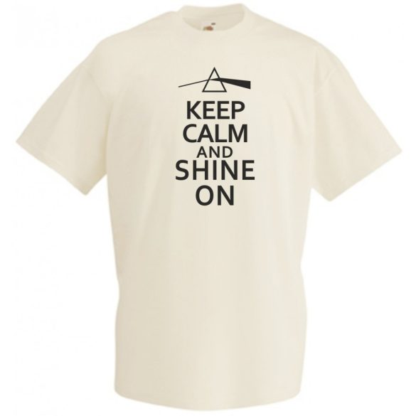 Keep Calm Pink Floyd Shine On férfi rövid ujjú póló