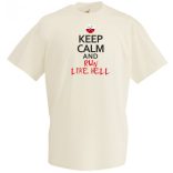 Keep Calm Run Like Hell férfi rövid ujjú póló