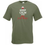 Keep Calm Run Like Hell férfi rövid ujjú póló