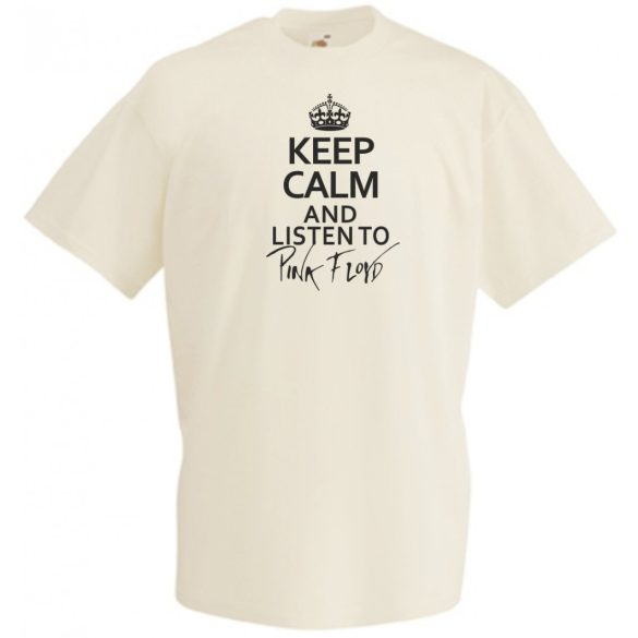 Keep Calm Listen To Pink Floyd férfi rövid ujjú póló