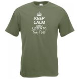 Keep Calm Listen To Pink Floyd férfi rövid ujjú póló