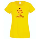 Keep Calm Love Vampires női rövid ujjú póló
