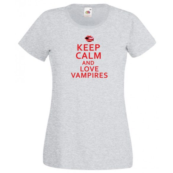 Keep Calm Love Vampires női rövid ujjú póló