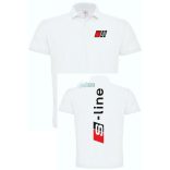 Autó fan Audi Sport - Line galléros férfi póló