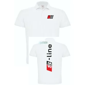 Autó fan Audi Sport - Line galléros férfi póló