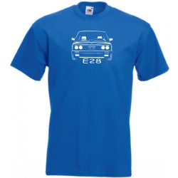 Autó fan kontur E28 férfi rövid ujjú póló