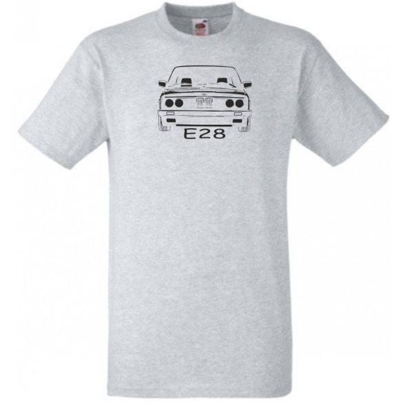 Autó fan kontur E28 férfi rövid ujjú póló