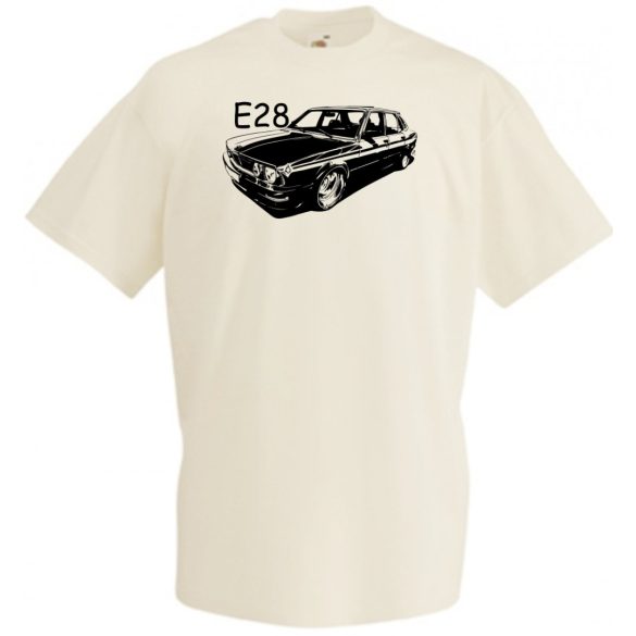 Autó kontur E28 férfi rövid ujjú póló