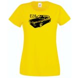 Autó kontur E28 női rövid ujjú póló