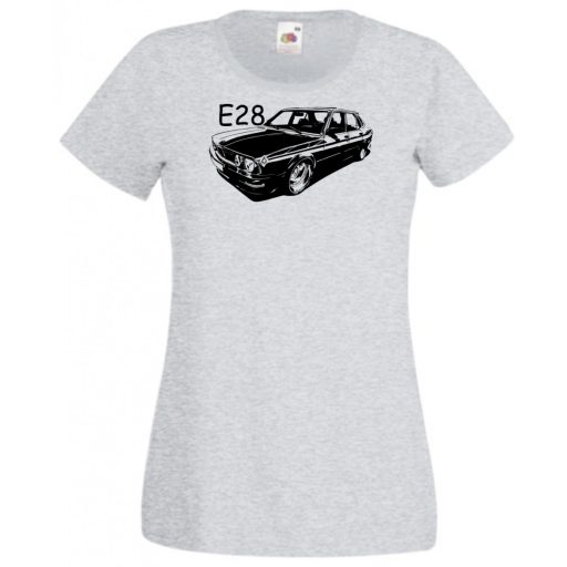 Autó kontur E28 női rövid ujjú póló