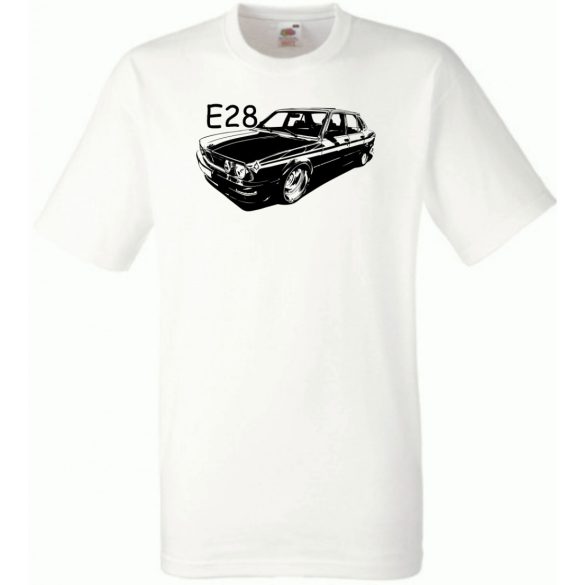 Autó kontur E28 férfi rövid ujjú póló