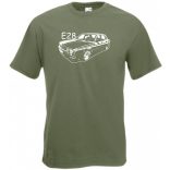 Autó kontur E28 férfi rövid ujjú póló