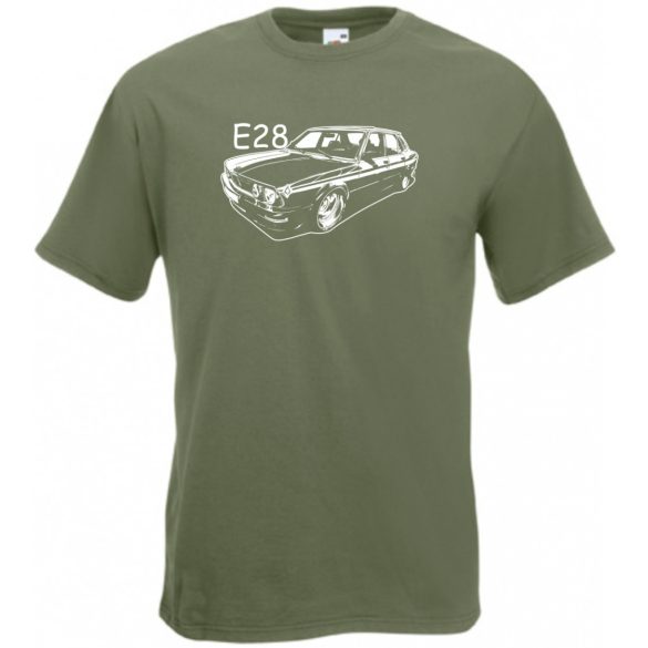 Autó kontur E28 férfi rövid ujjú póló
