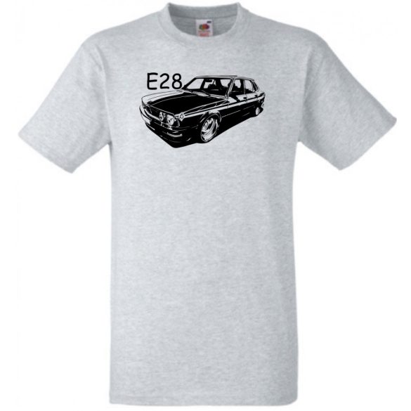 Autó kontur E28 férfi rövid ujjú póló