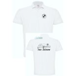 Autó fan kontur BMW E21 A cápa galléros férfi póló