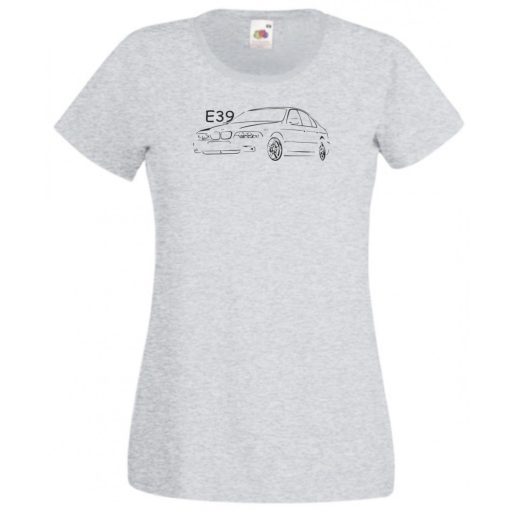 Autó fan kontur E39 női rövid ujjú póló