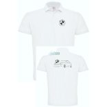 Autó fan kontur BMW E39 galléros férfi póló