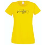 Autó fan kontur E46 női rövid ujjú póló