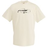 Autó fan kontur E46 férfi rövid ujjú póló