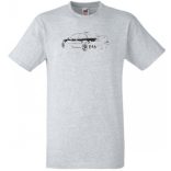 Autó fan kontur E46 férfi rövid ujjú póló