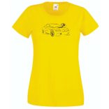 Autó fan kontur E92 női rövid ujjú póló